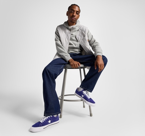  Converse One Star Pro Unisex Mor Süet Sneaker