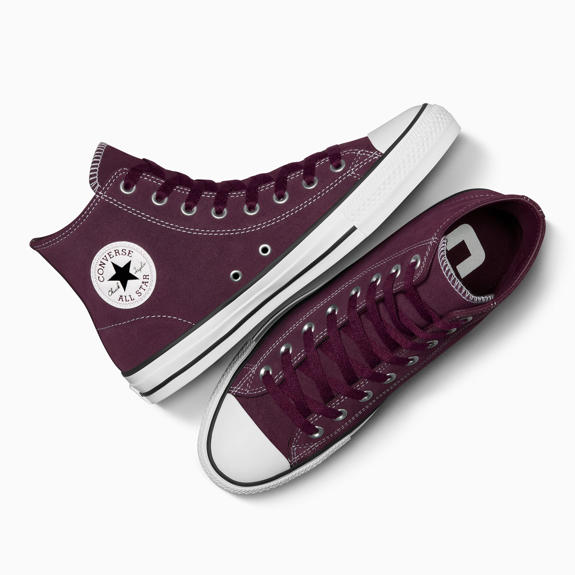 Converse Chuck Taylor All Star Pro Unisex Bordo Süet Sneaker - Görsel 8