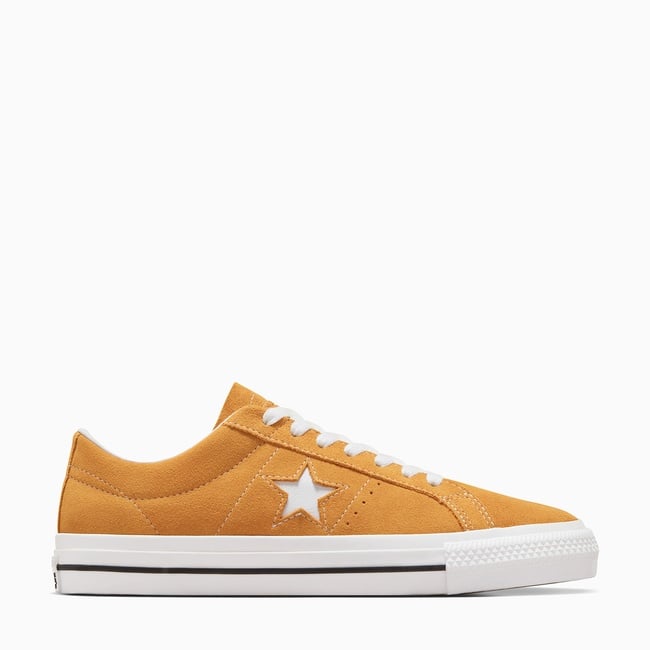  Converse One Star Pro Unisex Sarı Süet Sneaker