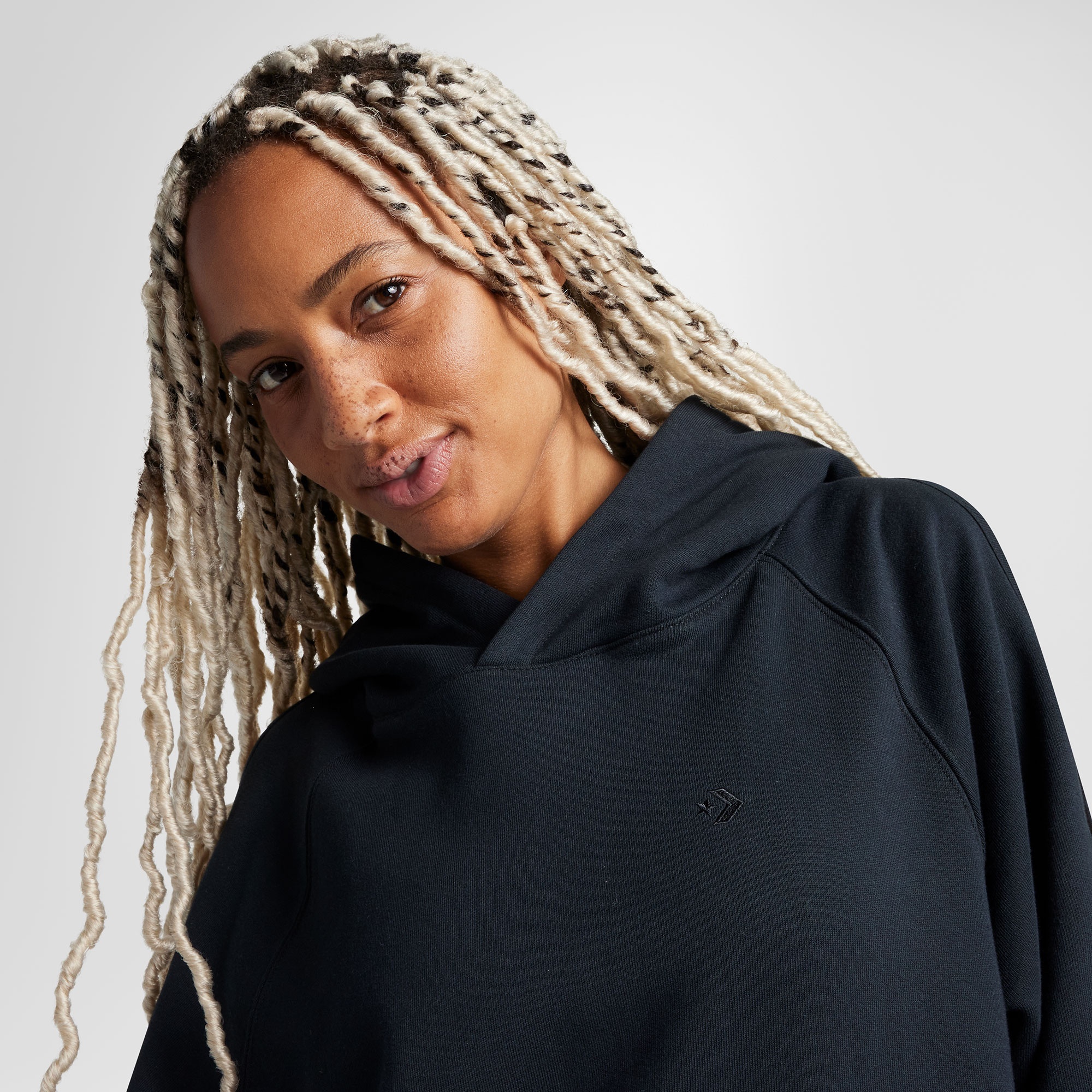 Converse Kadın Siyah Hoodie