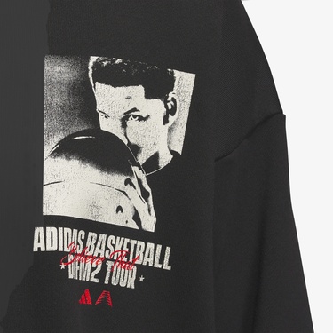  adidas A.E. Graphic Erkek Siyah Günlük Sweatshirt