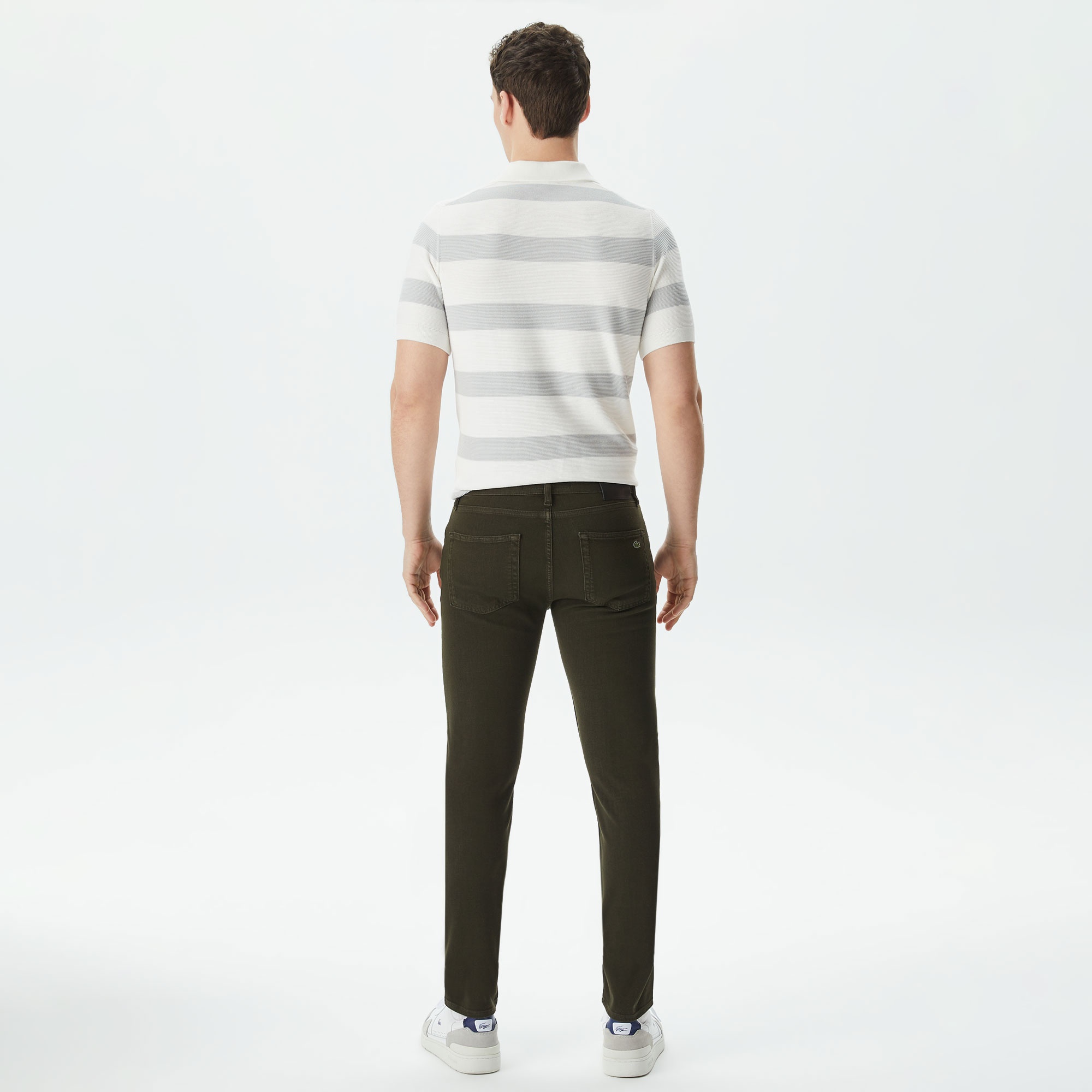 Lacoste Erkek Slim Fit Yeşil Jean Pantolon