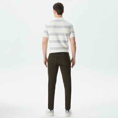  Lacoste Erkek Slim Fit Yeşil Jean Pantolon