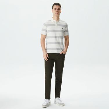  Lacoste Erkek Slim Fit Yeşil Jean Pantolon