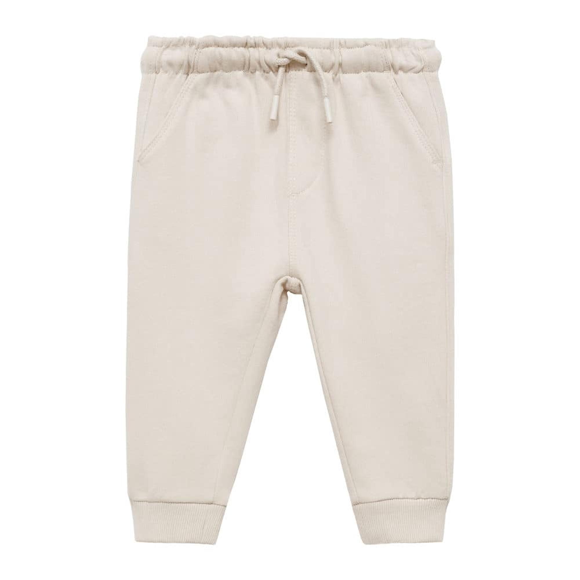 Mango Çocuk Pamuklu Jogger Pantolon Kum Beji