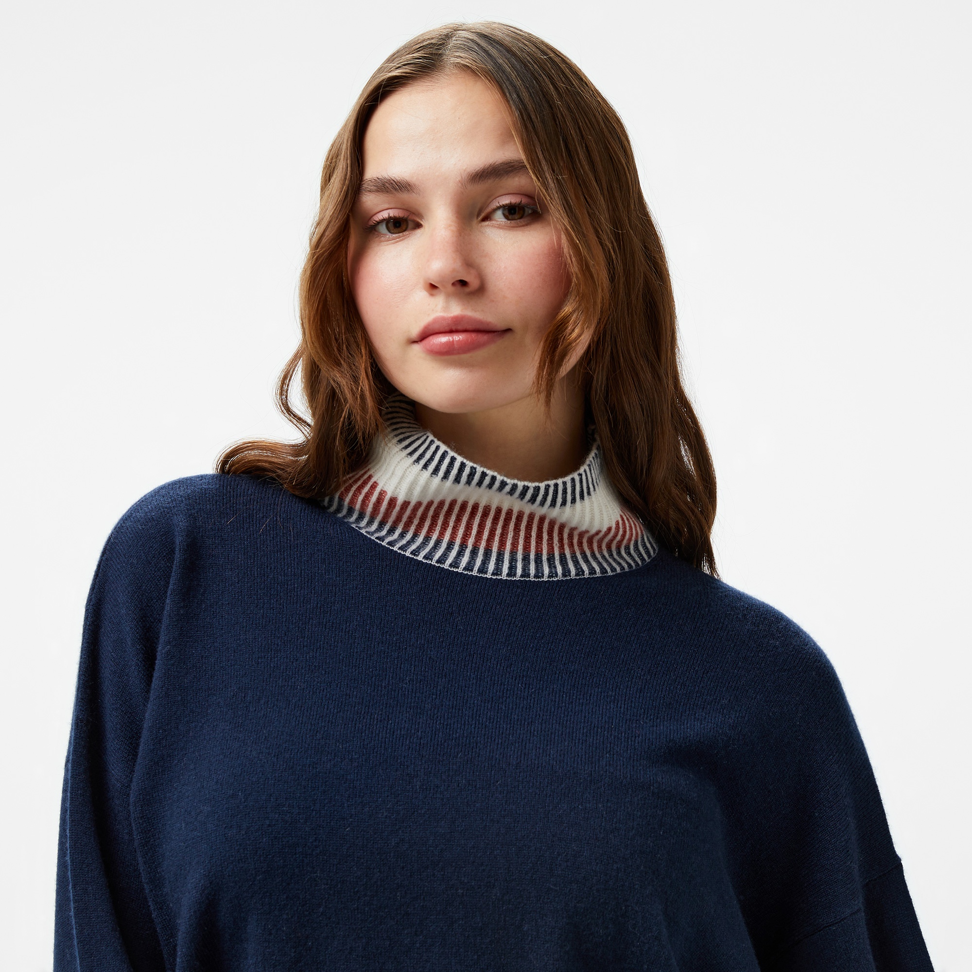 Tommy Hilfiger Global Stp Kadın Mavi Kazak