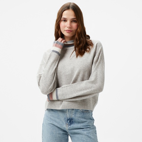  Tommy Hilfiger Global Stp Kadın Gri Kazak