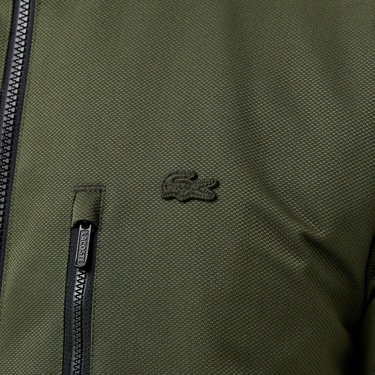  Erkek Regular Fit Dik Yaka Çift Taraflı Siyah Mont