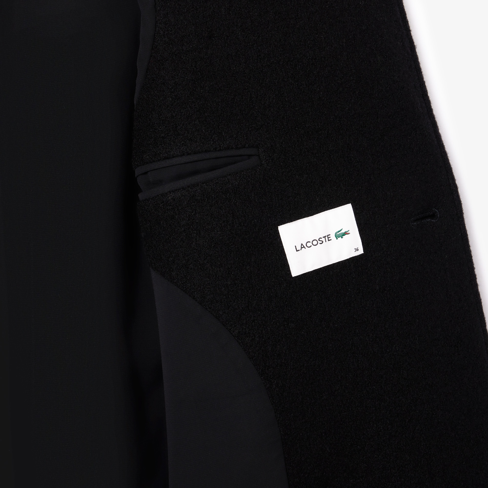 Kadın Regular Fit Yün Siyah Palto