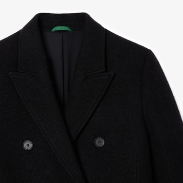  Kadın Regular Fit Yün Siyah Palto