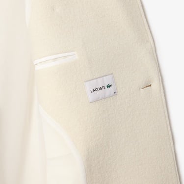  Kadın Regular Fit Yün Krem Palto