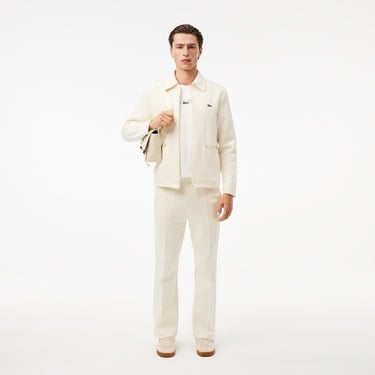  Erkek Classic Fit Bisiklet Yaka Baskılı Beyaz T-Shirt