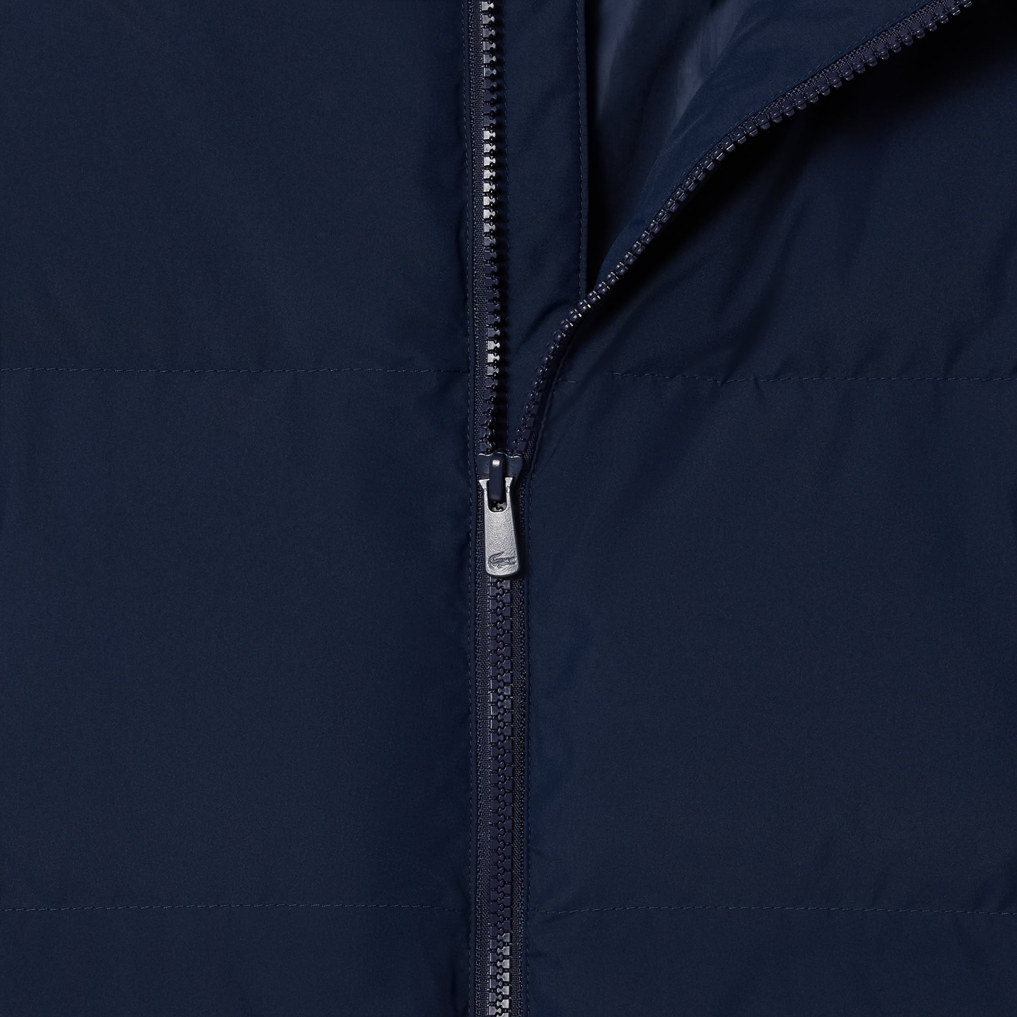 Lacoste Çocuk Kapüşonlu Lacivert Şişme Mont