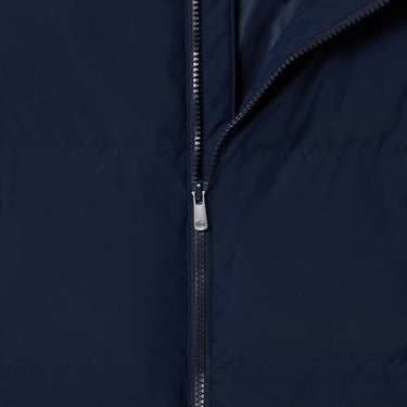  Lacoste Çocuk Kapüşonlu Lacivert Şişme Mont