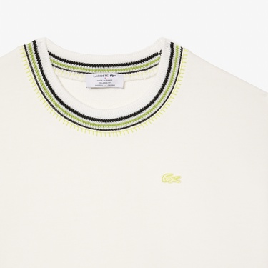  Kadın Relaxed Fit Bisiklet Yaka Beyaz Sweatshirt