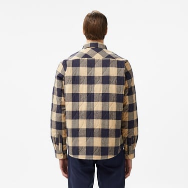  Erkek Relaxed Fit Ekose Kahverengi Gömlek