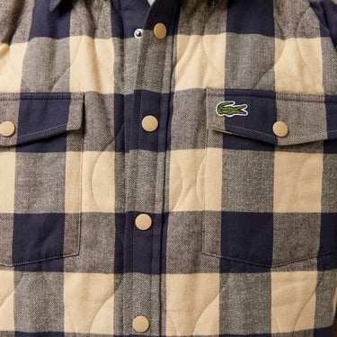  Erkek Relaxed Fit Ekose Kahverengi Gömlek