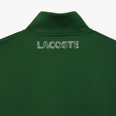  SPORT Erkek Classic Fit Fermuarlı Renk Bloklu Yeşil  Sweatshirt