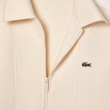  Erkek Regular Fit Fermuarlı Krem Sweatshirt