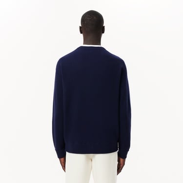  Lacoste Erkek Relaxed Fit V Yaka Lacivert Hırka