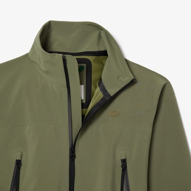  Kadın Oversize Fit Kapüşonlu Haki Trençkot