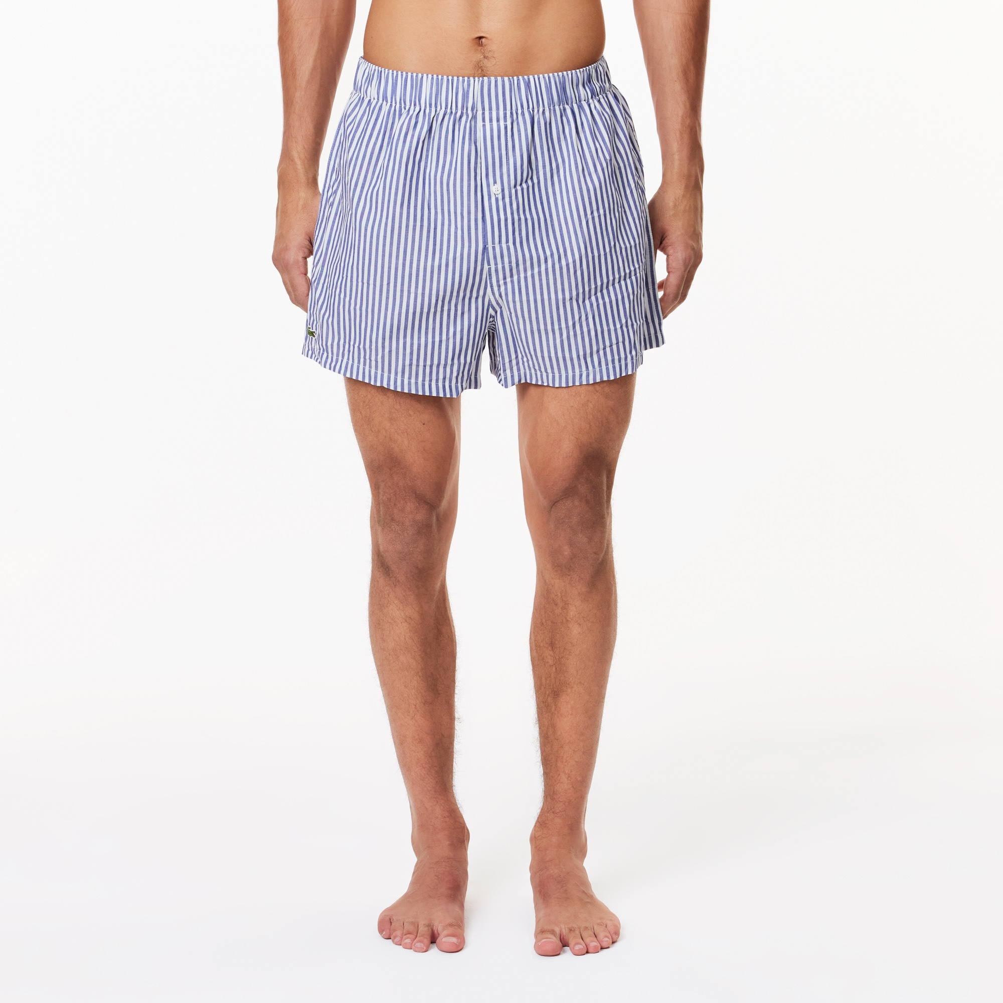 Erkek Çizgili 3'lü Mavi Boxer