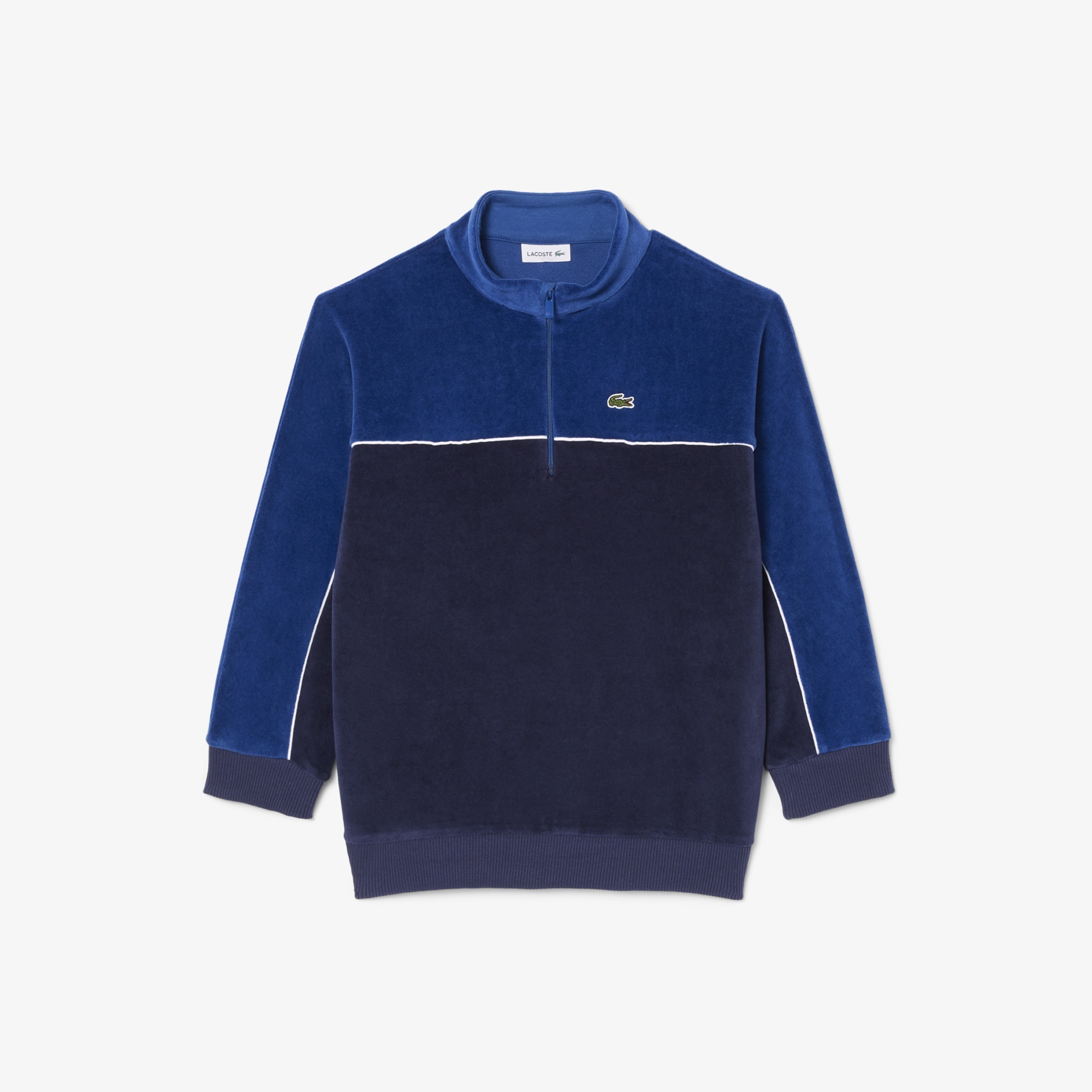 Lacoste Erkek Çocuk Renk Bloklu Lacivert Sweatshirt