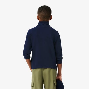  Çocuk Uzun Kollu Boğazlı Yaka Lacivert T-Shirt