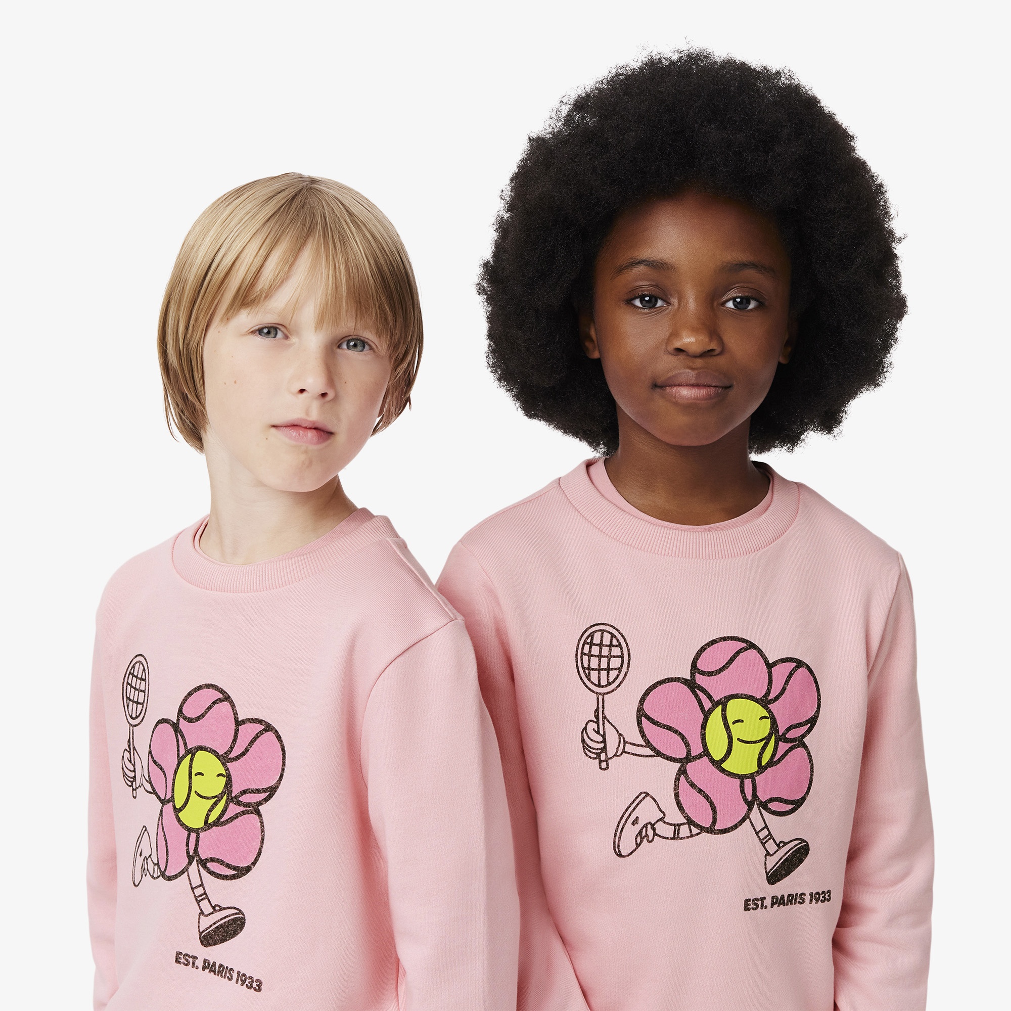 Çocuk Baskılı Pembe Sweatshirt