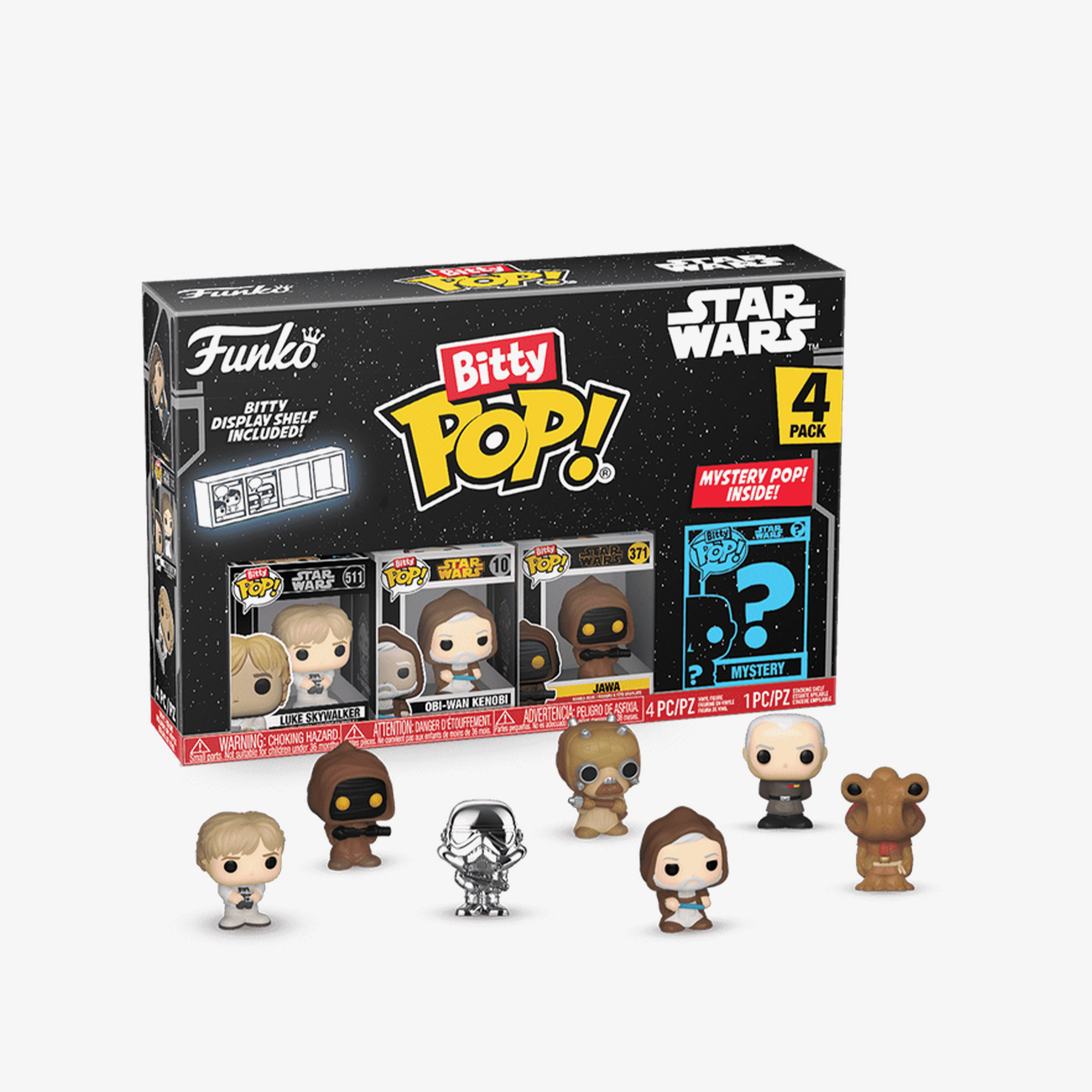  Funko Bitty Pop: Star Wars Luke 4lü Renkli Figür