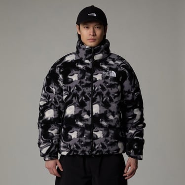  The North Face Polar Nuptse Erkek Desenli Siyah Mont