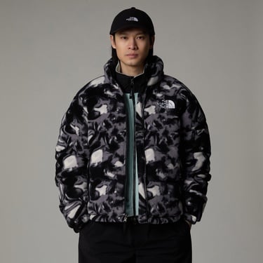  The North Face Polar Nuptse Erkek Desenli Siyah Mont