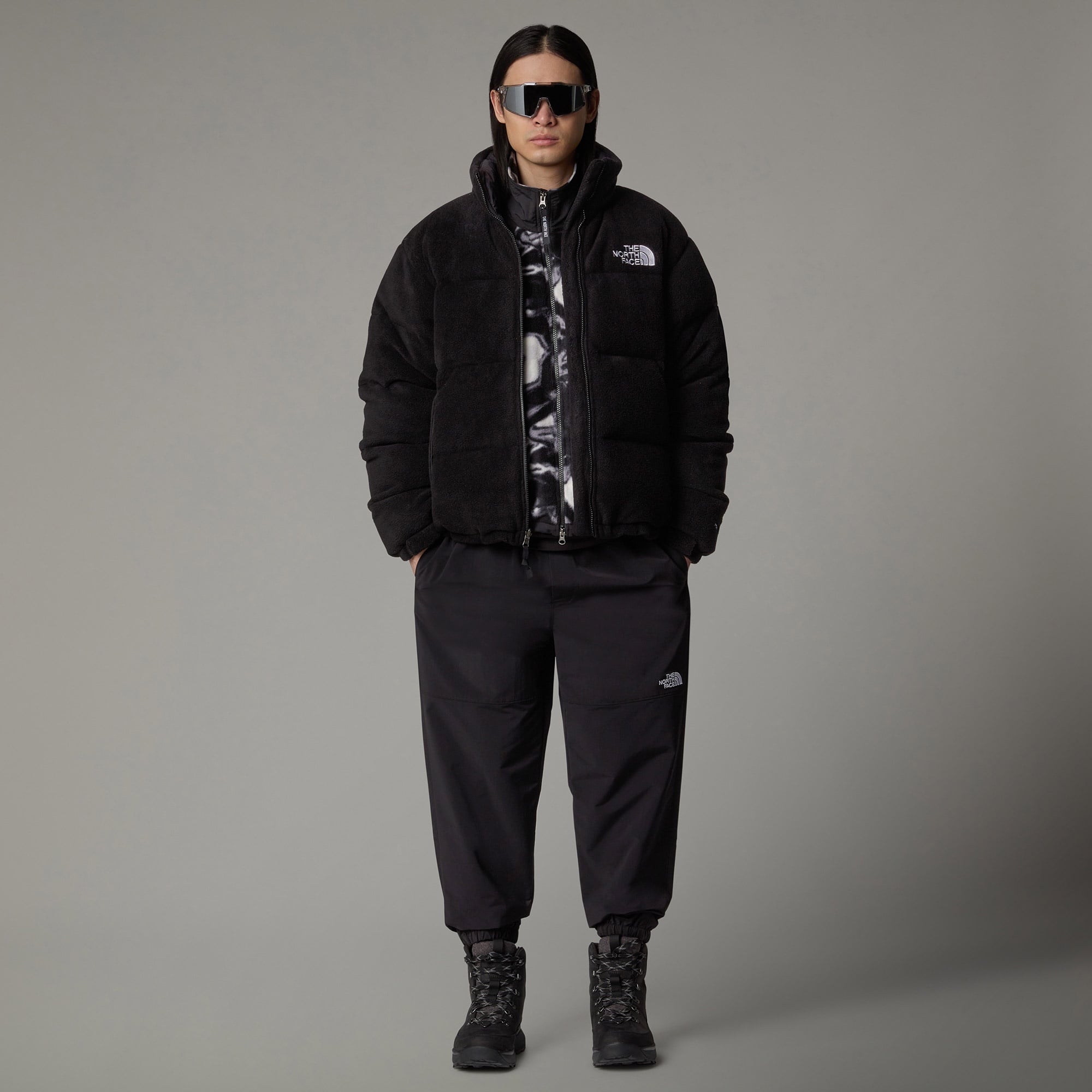 The North Face Erkek Polar Nuptse Siyah  Mont