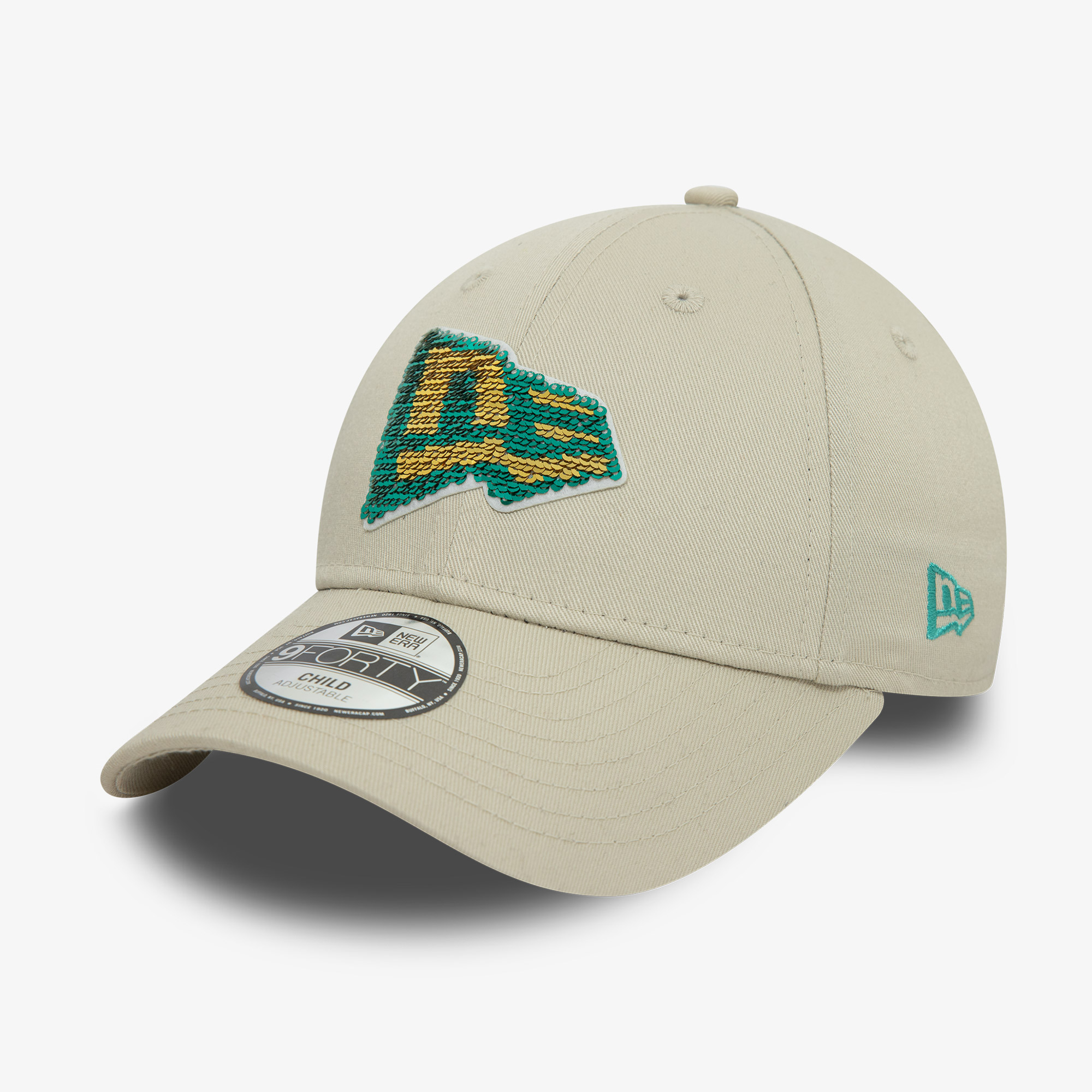  New Era Child Ne Sequin 9Forty Newera Stn Çocuk Bej Şapka