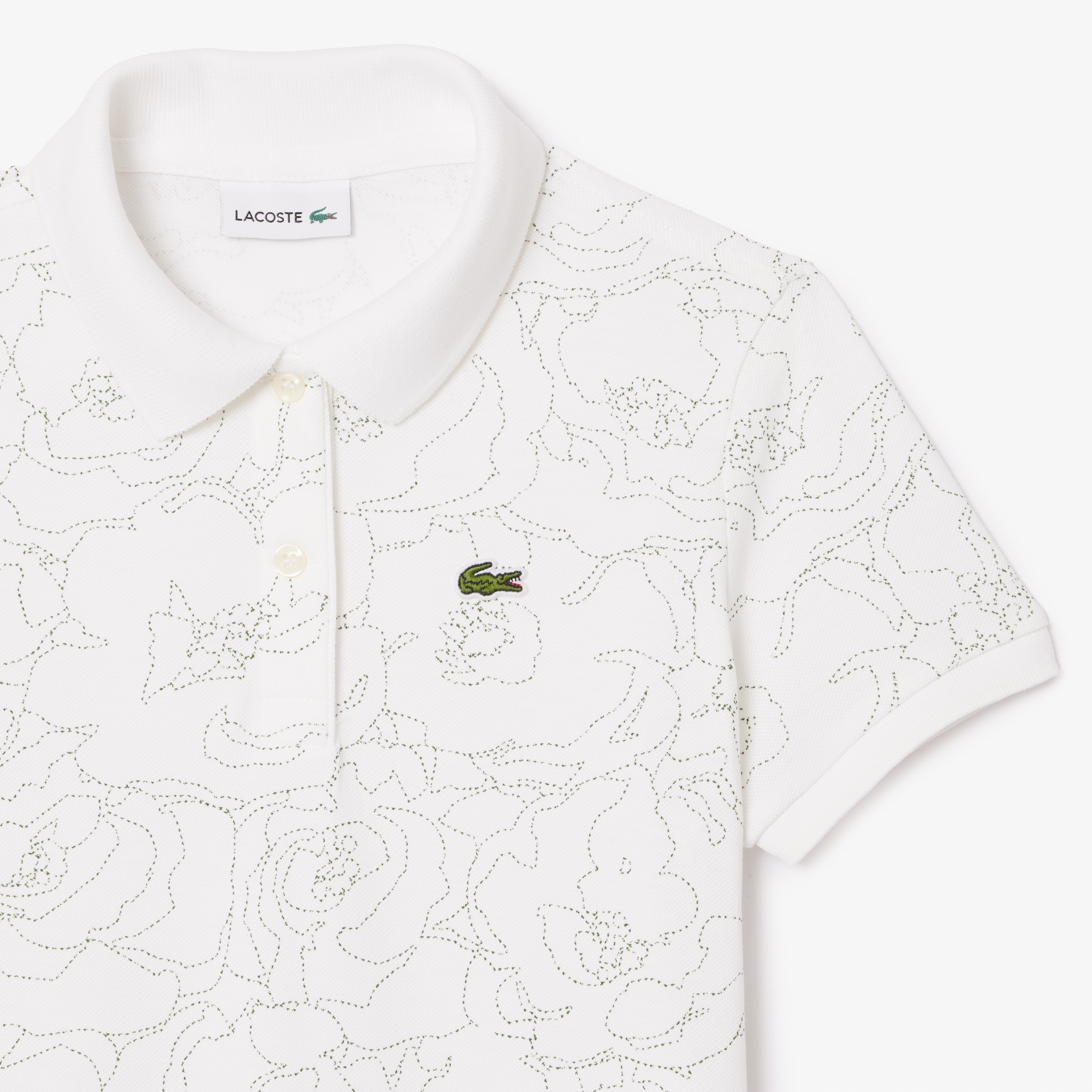 Kız Çocuk Baskılı Beyaz Elbise