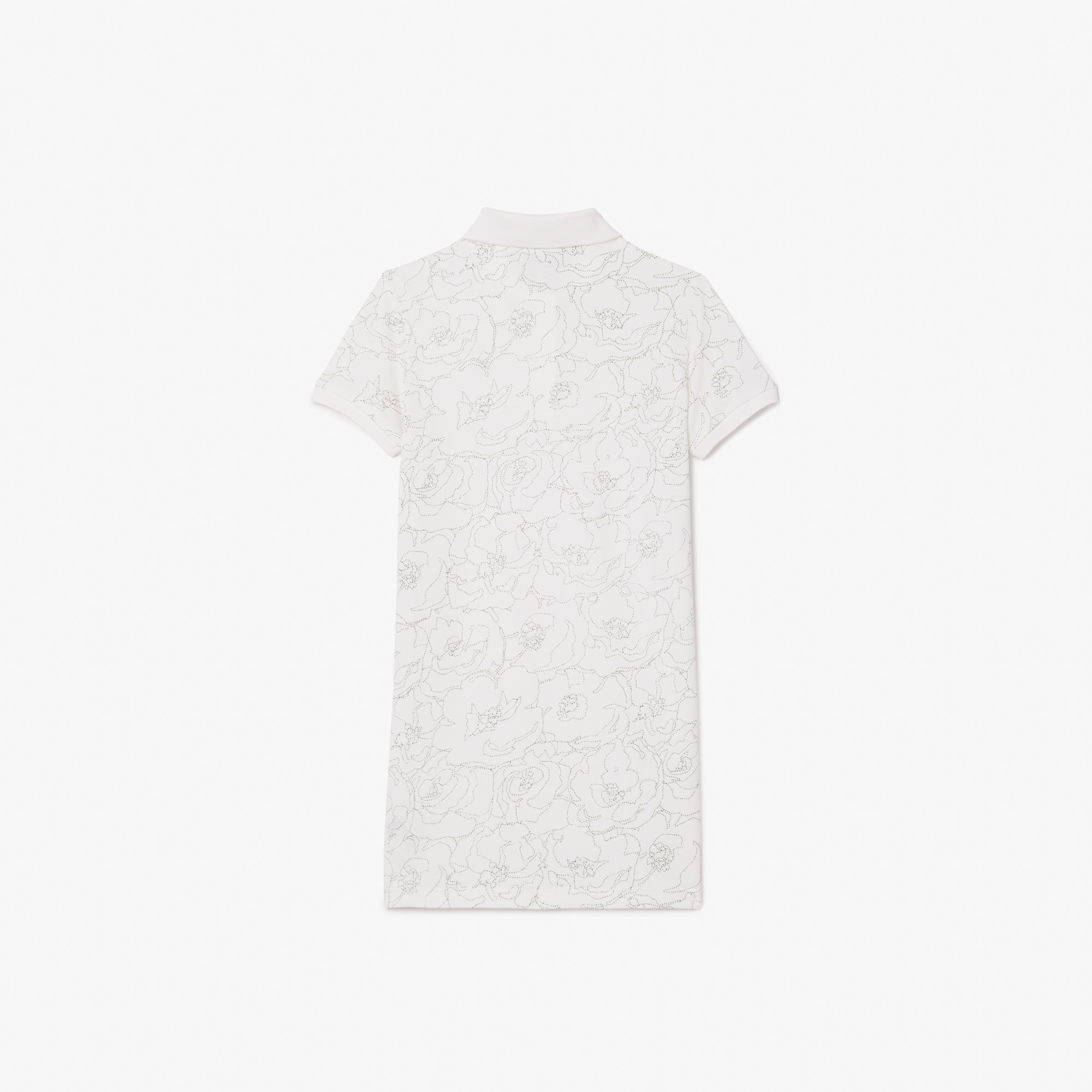 Kız Çocuk Baskılı Beyaz Elbise