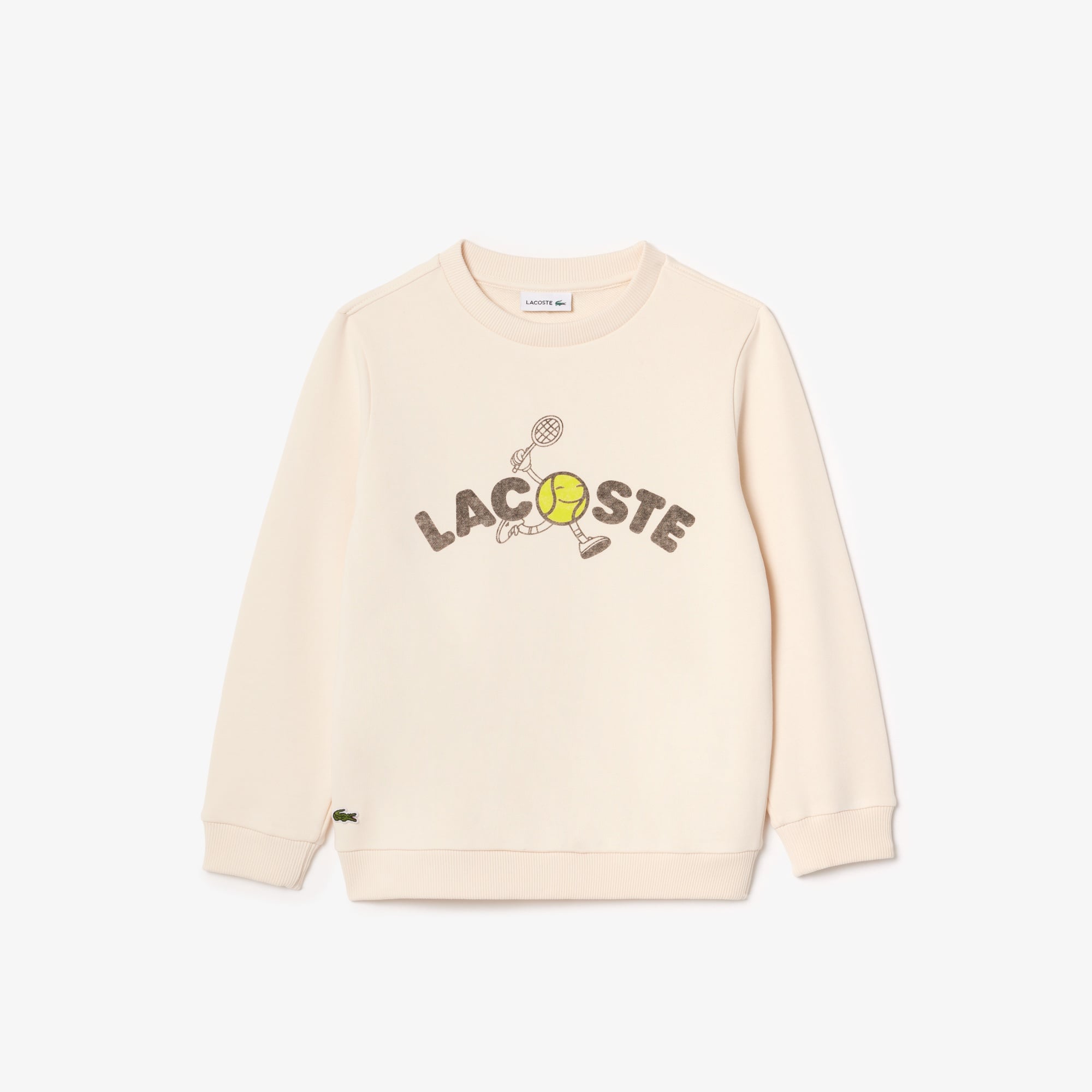 Lacoste Çocuk Baskılı Bej Sweatshirt