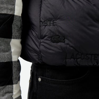  Erkek Dik Yaka Kapitone Siyah Yelek