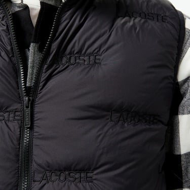  Erkek Dik Yaka Kapitone Siyah Yelek