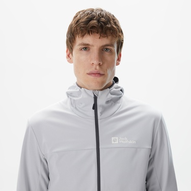  Jack Wolfskin Feldberg Hoodie Erkek Gri Ceket