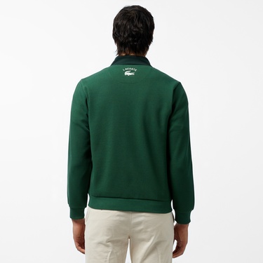  Lacoste Classic Erkek Yeşil Sweatshirt