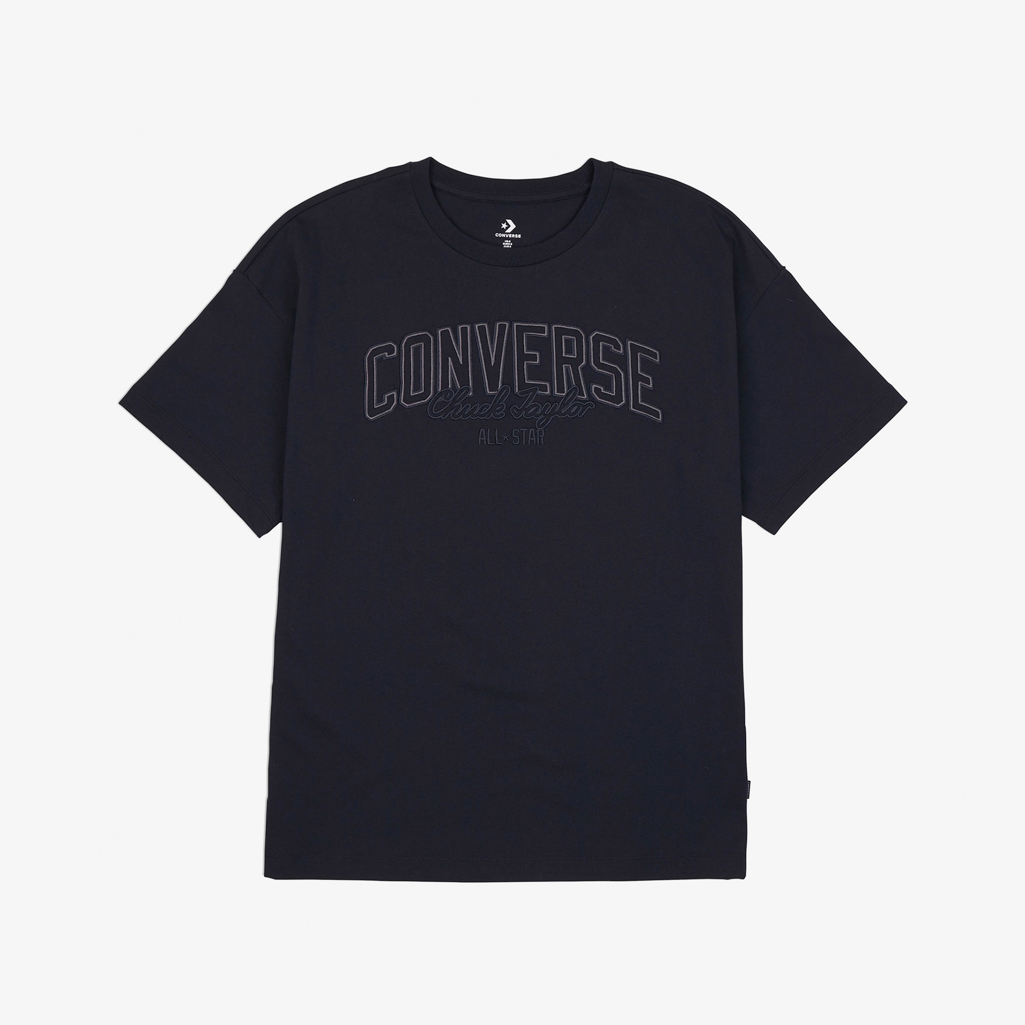 Converse Kadın Baskılı Siyah T-Shirt