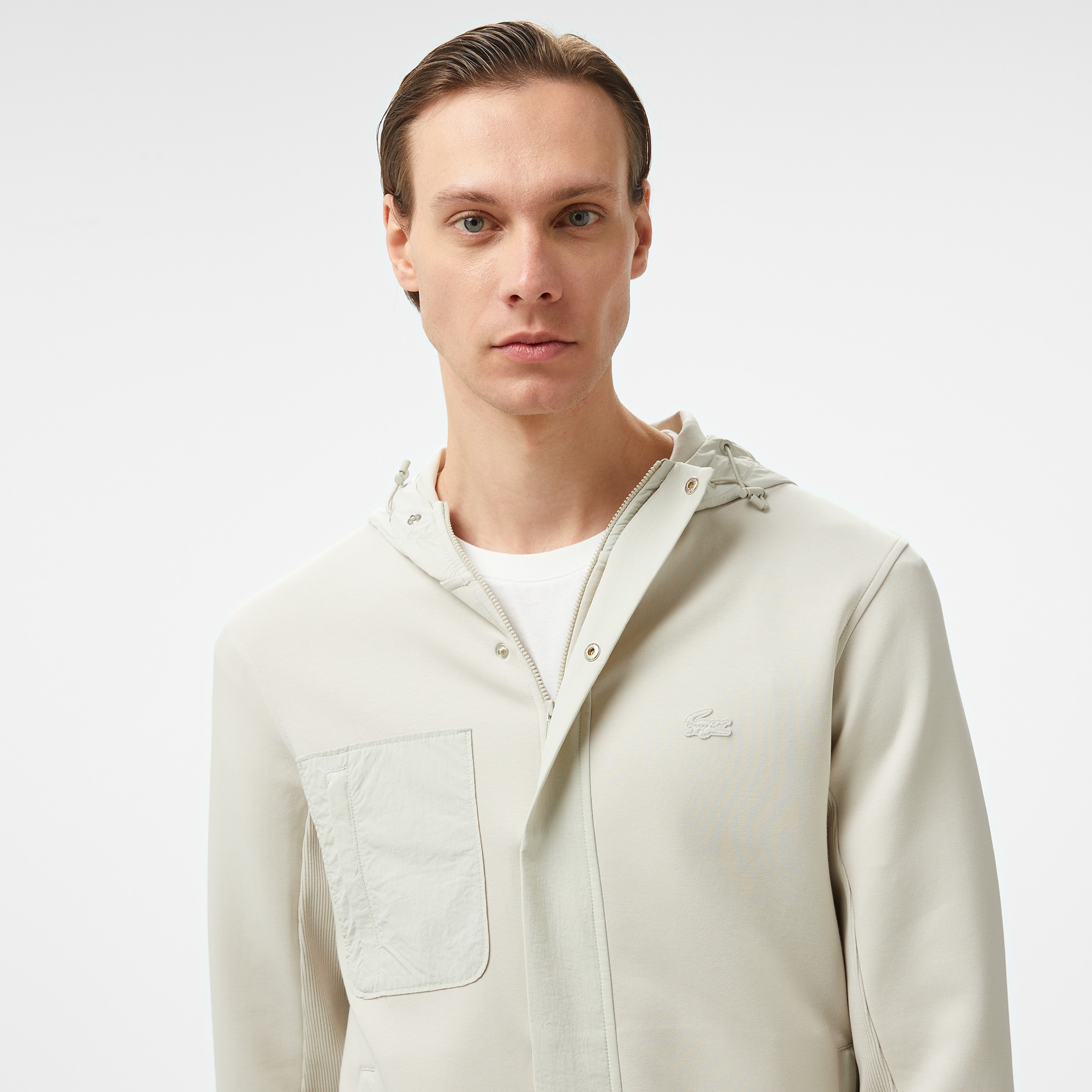 Erkek Regular Fit Kapüşonlu Gri Sweatshirt