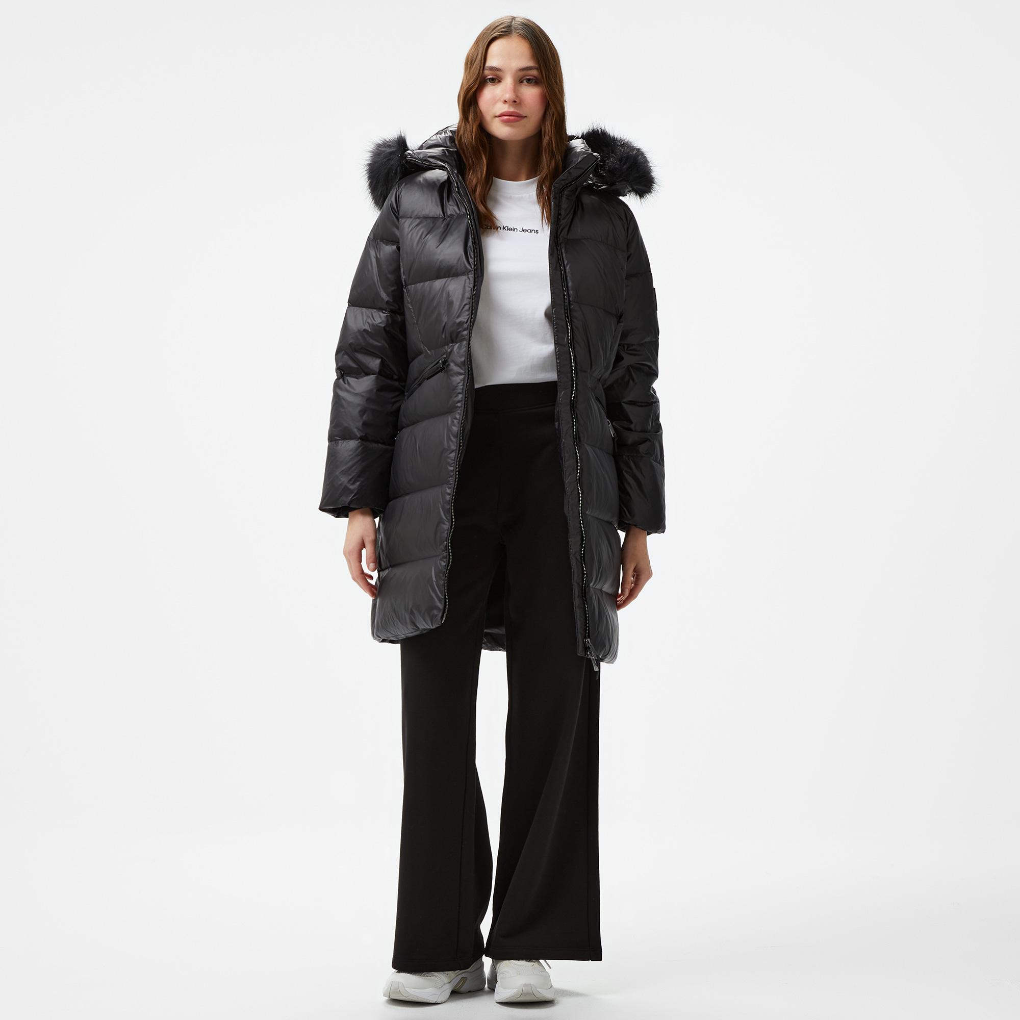 Calvin Klein Padded Real Down Kadın Siyah Mont