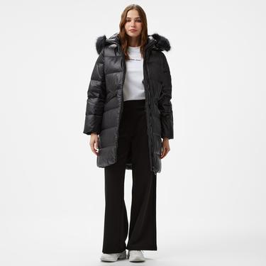 Calvin Klein Padded Real Down Kadın Siyah Mont