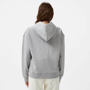  Calvin Klein Hero Logo Kadın Gri Hoodie