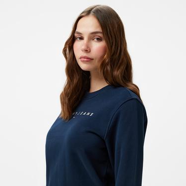 Tommy Hilfiger Jeans Linear Crew Kadın Lacivert Sweatshirt