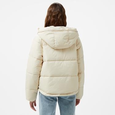  Tommy Hilfiger Jeans Vail Puffer Kadın Bej Ceket