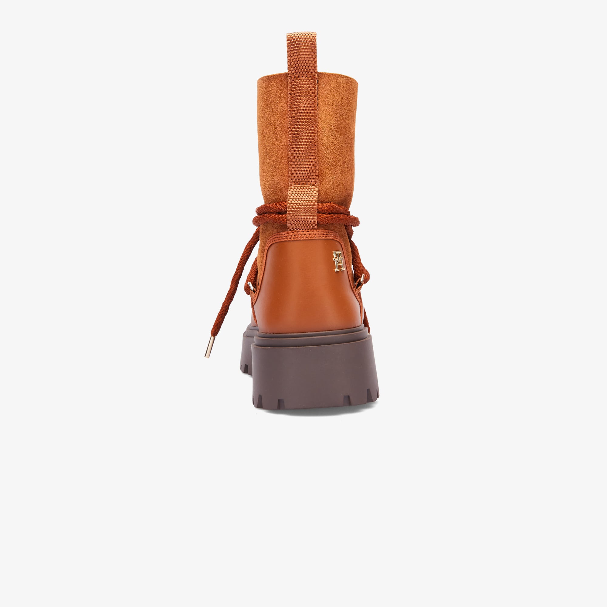 Tommy Hilfiger Tommy Hilfiger Real Shearlıng Lace-Up Snowboot Kadın Kahverengi Yağmur Botu | FashFed Kahverengi - 4. görsel