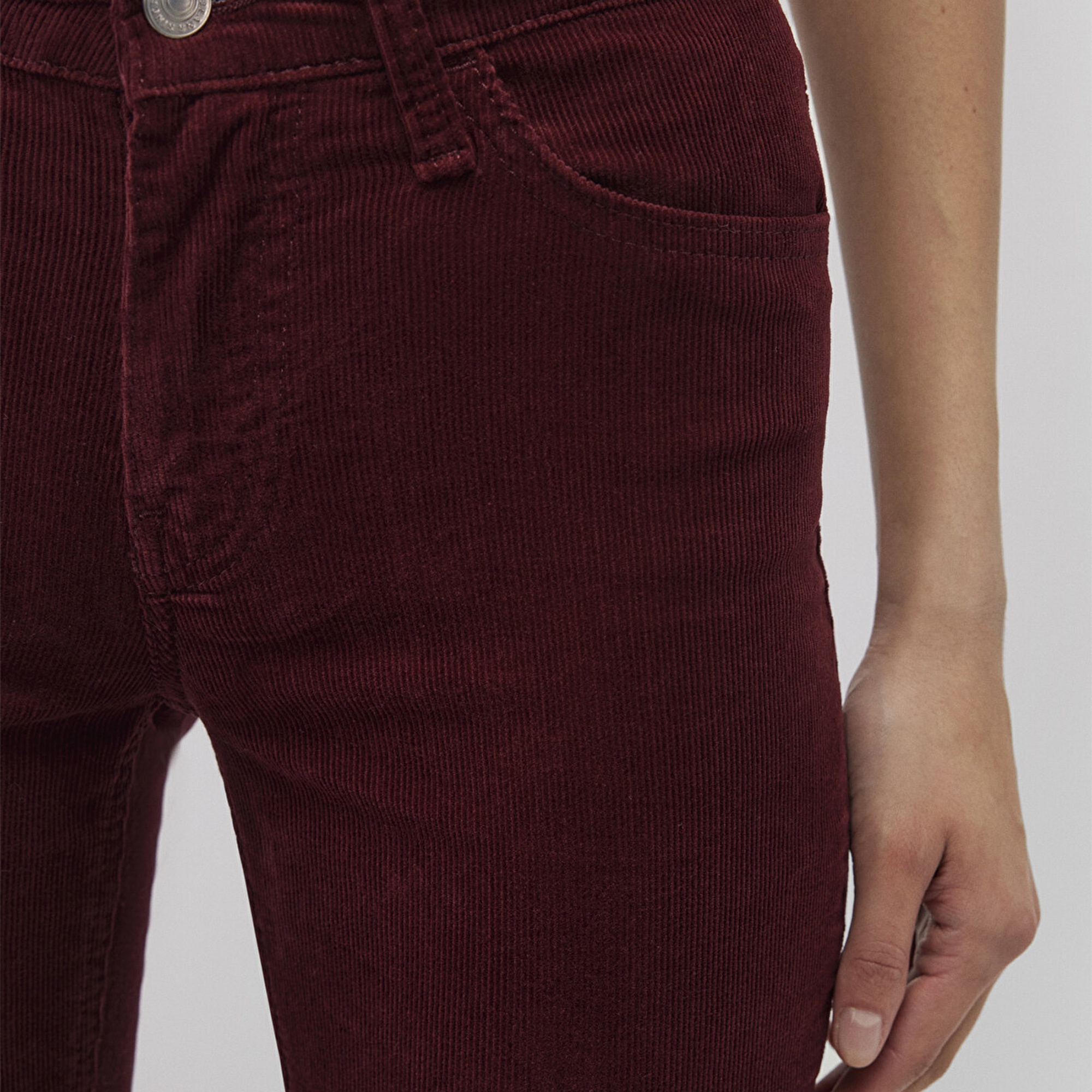 Mavi Molly Bordo Kadife Pantolon 1013689467